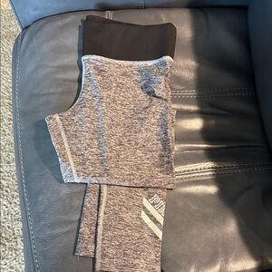 Victoria's Secret Pink Yoga Leggings - Black and Gray